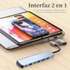 Hub USB C,7 en 2 Adaptador Multipuerto USB C,USB Extension