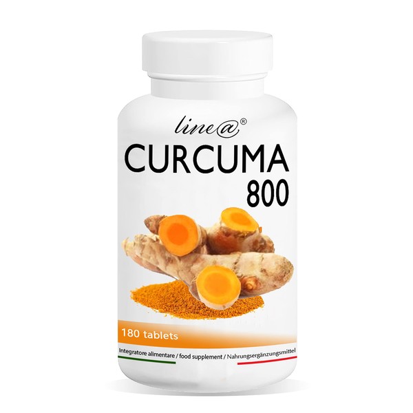 Turmeric Dietary Supplement Curcuma 800 Line@Diet | 180 High Dose