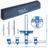 Cabinet Hardware Jig, King&Charles Cabinet Handle Jig with 3pcs Point