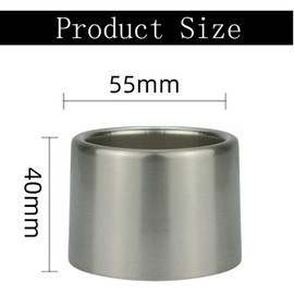 QMTSINEW Metal Lamp Shade Collar Rings, Light Socket Shade Ring for Medium-Base Ceramic Sockets,Lock E26 E27 Ceramic/Porcelain Socket with Thread Diameter 1-1/2 Inches (2-Pack,Nickel)