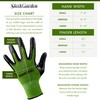 Bamboo Working Gloves Ultra Grip, Nitrile Protective Coating Against Cuts
