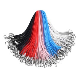 cobee Cell Phone Split Ring Strap, Detachable Lanyard Phone Ring Strap, Wrist Lanyard DIY Lariat Rope, Colorful Cellphone Charm Cords for Hanging Charms Pendants USB Keychain(100 Pcs, Random Colors)