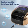 Ayshone Professional Rechargeable 96W UV LED Nail Lamp,Cordless UV Light