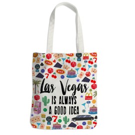Las Vegas Lover Gifts Tote Bag Las Vegas Travel Souvenir Gift Beach Bag Reusable Grocery Bags Weekender Bags for Women Sister Mom Anniversary Graduation Birthday Gifts Girls Trip Gifts Favors