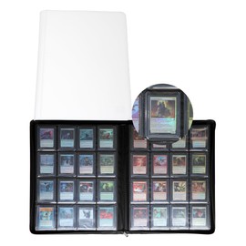 Rieton 16 Pocket Toploader Binder, Holds 640 Top Loaders, Toploader Binder with Sleeves for 3'' x 4'' Toploaders - White