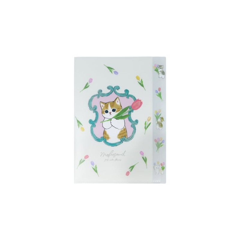 Sunstar Stationery mofusand Clear File, 5 Pockets, White S2139324