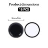 16 Pack Furniture Sliders 1.5 Inch for Carpet Black