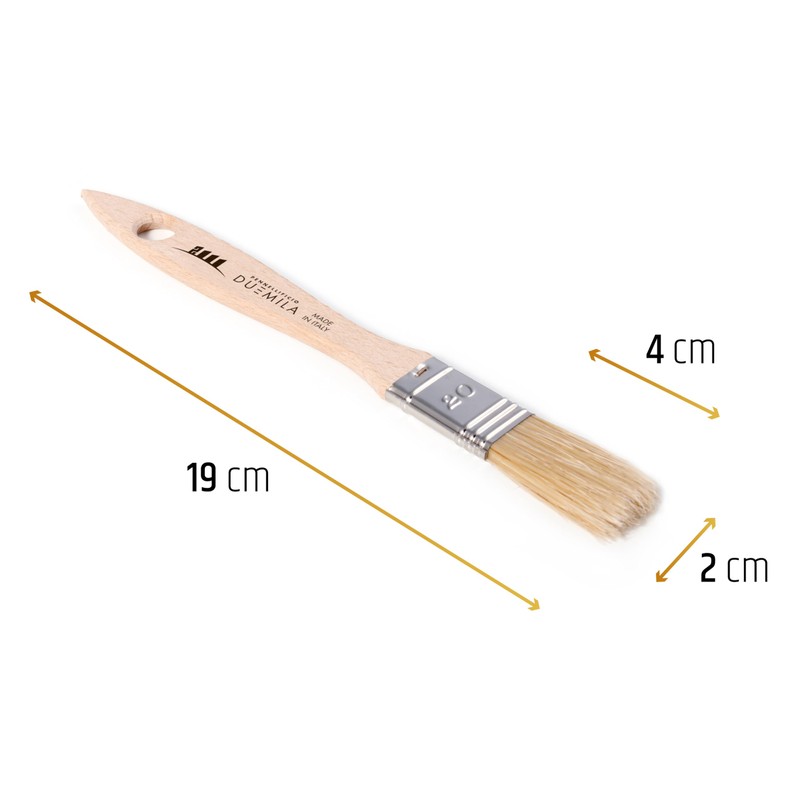 PENNELLIFICIO 2000 Flat Brush for Acrylic and Solvent Paint, Tin