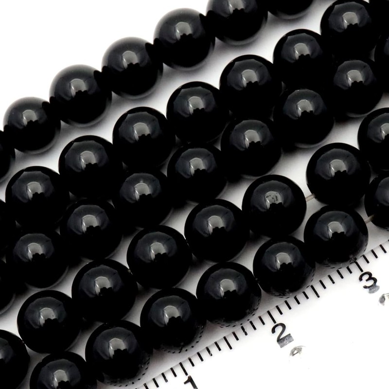 Onyx Round Beads 6mm Length 15.0 inches (38 cm) Black
