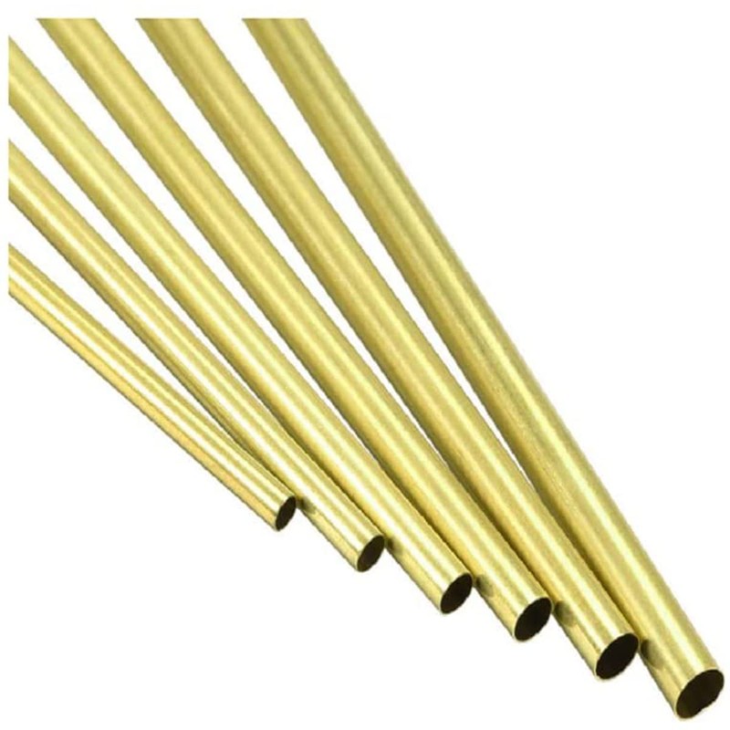 Brass Round Pipe H65 Copper Tubing Pipe 200mm Length 22mm