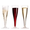 50 Plastic Champagne Flutes 5 Oz Clear Plastic Toasting Glasses