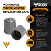 Workhorse Automotive Tire Valve Caps, tpms Valve stem caps, Grey