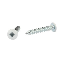 Rv Screws OEM #8 X 1 Square Drive Enclosed Car Hauler RV Interior Screws/Sheet Metal Screws-150 Pack(White)