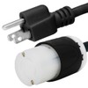 NEMA 5-15P to L14-30R Plug Adapter, 6 Foot, 15A/125V, 14