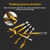 Omninmo 6 Pcs 1/4" Hex Shank Titanium Combination Drill Tap