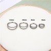 JUSTJANDM G23 Titanium Nose Hoop Rings, 16G Septum Clicker Nose