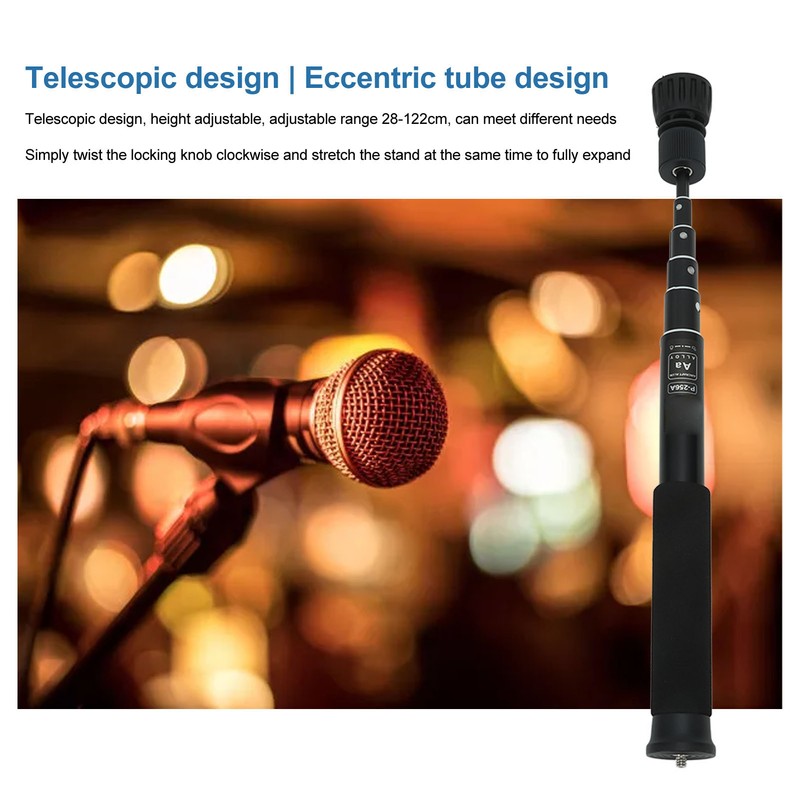 Camera Monopod 6 Section Heavy Duty Telescopic Aluminum Alloy Lightweight
