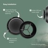 Vent Systems 4" Inch Black Plastic Universal Diffuser - Round