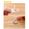 9mm Transparent Compatible Casio Name Land Tape 3pcs Black Text