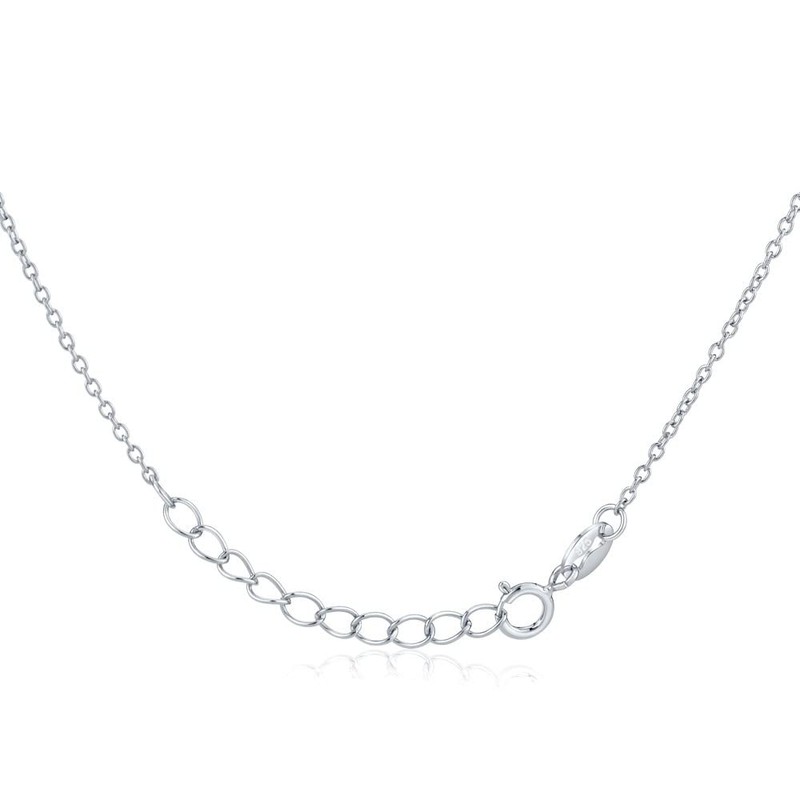 SILVEGO Women's Necklace 925 Sterling Silver Pendant with Name, Sterling