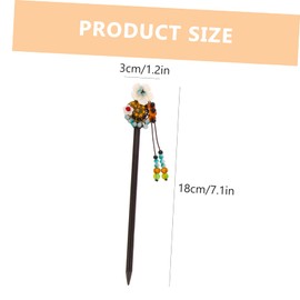 NOLITOY Hanfu Hairpin Set Pcs Chinese Traditional Wooden Hair Sticks Tassel Flower