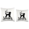 I Have Standards Cute Standard Poodle Dog Owners Throw Pillow