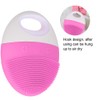 Electric Ultrasonic Silicone Cleansing Device Facial Cleaner Beauty Instrument (Pink)