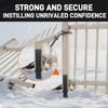 Mulctun 4 Pack Fence Post Repair Kit - 31.6" H