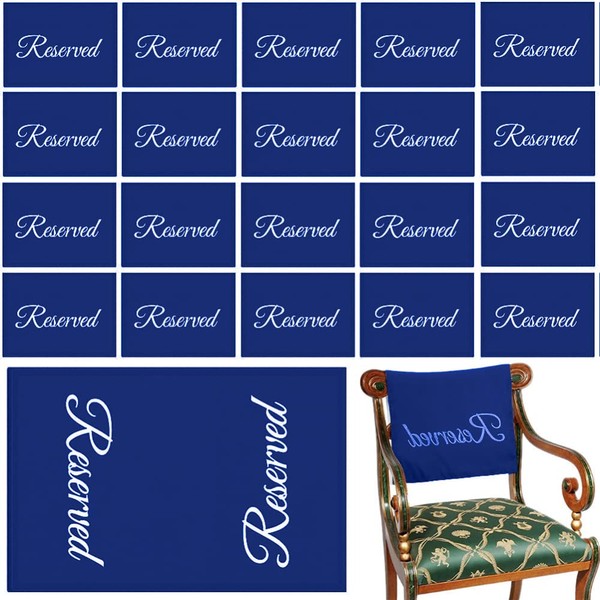 20pcs Reserved Chair Signs 11 x 22 inch Reserved Pew