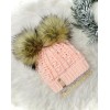Handmade faux fur pom poms for hats / beanies /