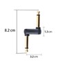 DIAO79NI 4 Pack Guitar Pedal Coupler, 1/4 Inch Male to