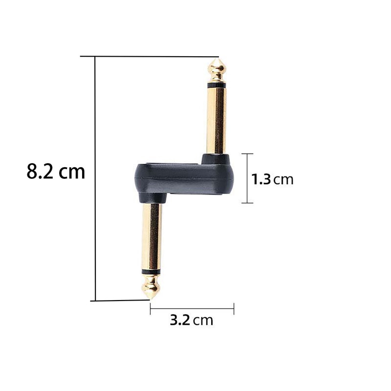 DIAO79NI 4 Pack Guitar Pedal Coupler, 1/4 Inch Male to