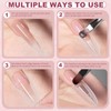Plman 240 PCS Sandwich Nail Dual Forms, Nail Extension Kit