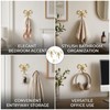 Tniytru Gold Hooks, 2 Pieces Elegant Bow Knot Wall Hooks