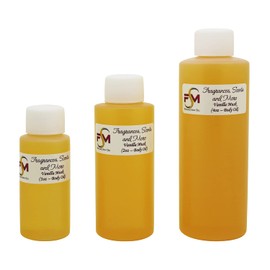 Fragrances, Scents and More Vanilla Musk Perfume/Body Oil (7 Sizes) - (4oz Plastic Bottle (120ml))