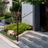 Zwinz Adjustable Handrail 1-3 Step, Wall&Floor Mounted Wrought Iron Handrails,