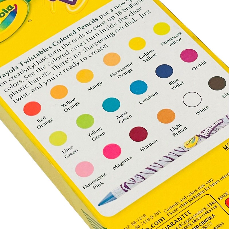 Crayola Twistable Colored Pencils For Kids Fun School Supplies 18