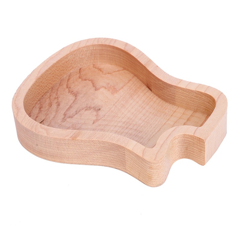 Guitar Pick Box Maple Wooden Storage Case Delicate Guitar Musical