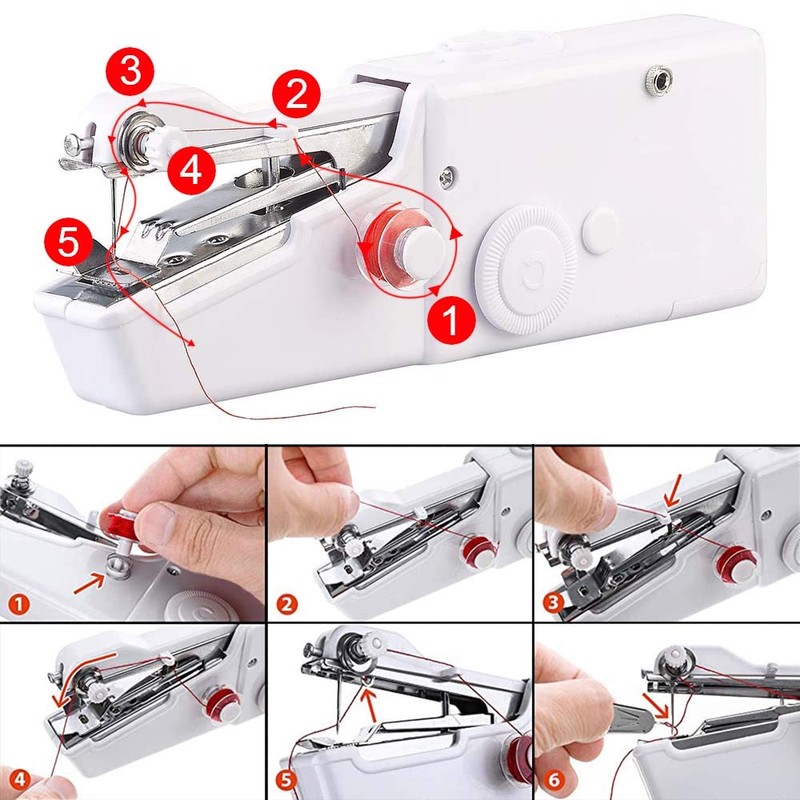 Mini Sewing Machine, 29 Pieces Hand Sewing Machine Portable with