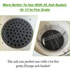 KAMaster Ash Can with Handle for XLarge Big Green Egg,Charcoal