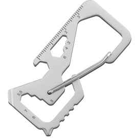 Fathers Day Dad Gifts for Him, Keychain Multi-tool, 13 in 1 Pocket Tools as Bottle Opener, Screwdriver, Mini EDC Tool Key Ring, Gadgets for Men Women, Gift for Easter, Birthday (Square)