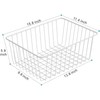 Freezer Organizer Bins - 3 Large Freezer Baskets for 8.5/11