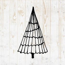 Christmas Tree Decals Peel and Stick - Wall Vinyl Decals Stickers - Ornament Snowflake Reindeer Santa Claus Holly Angel Silhouette - Car Window Truck Laptop Tumbler - Shop Store Room Decor DWSV15150