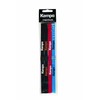 Kempa Cintas de Pelo Head Bands (Pack of 4), Black/Blue/Red,