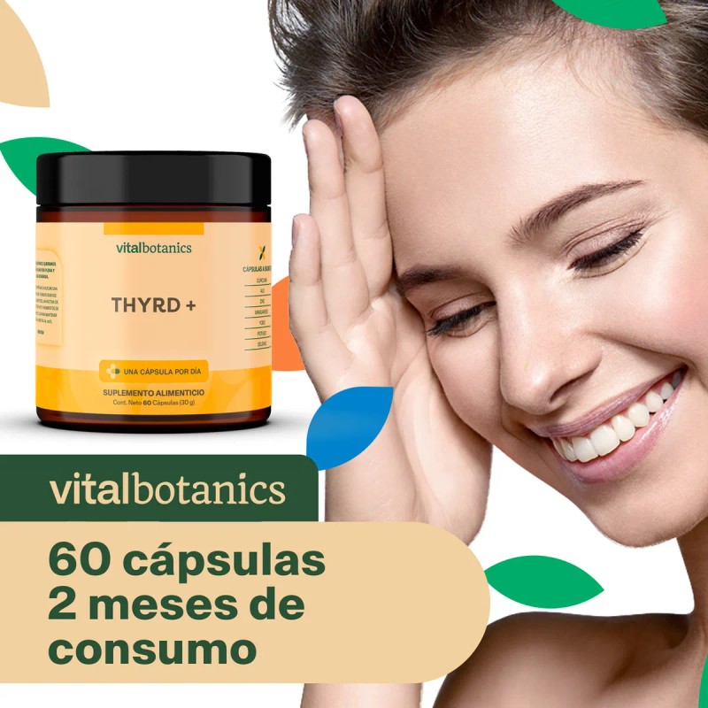 THYRD con Magnesio Potasio Selenio Yodo Zinc Ajo y Crcuma