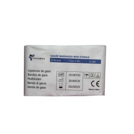 Non-Sterile Gauze Bandage Adjustable Wound Bandage, Dressing Box, 12 Rolls - 5 cm, 7.5 cm, 10 cm and 15 cm 7.5 cm