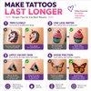 8 Sheets Printable Temporary Tattoo Paper for INKJET PRINTER, Vibrant
