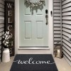 Fireosma Door mat Outdoor Indoor Welcome mat Durable Non-Slip Easy
