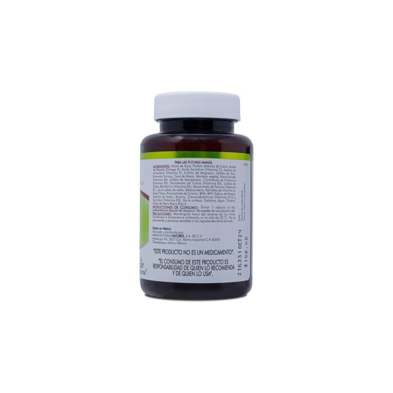 Vitrex N vitaminas ácido fólico EPA y DHA 30 cápsulas