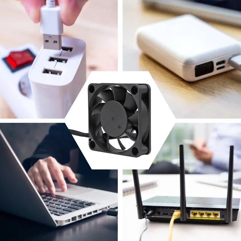 4 Pack 6015 60mm x 15mm USB Cooling Fan Brushless